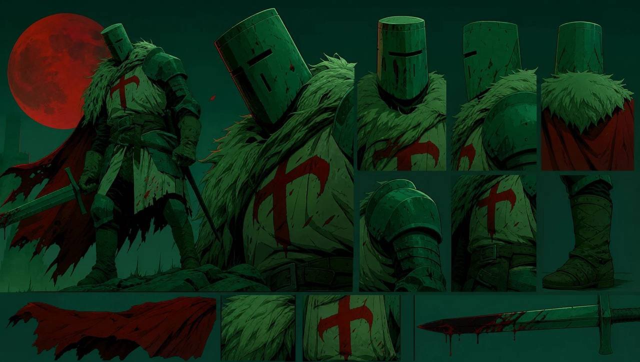 Character sheet, knights